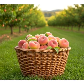 BRZOSKWINIA UFO SAT kolumnowa - sadzonki 90 / 120 cm