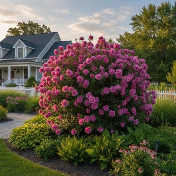 HIBISKUS KETMIA SYRYJSKA Margenta Chiffon - sadzonki 10 / 20 cm