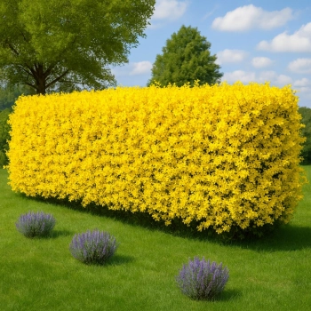 FORSYCJA żywopłot, złoto w Twoim ogrodzie PAKIET 10 SZT - sadzonki 40 / 60 cm